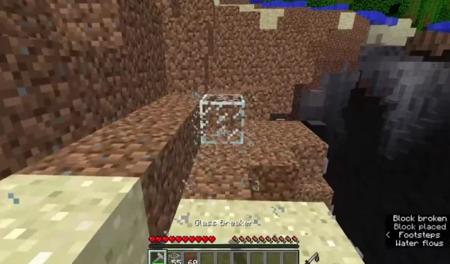 Процесс бурения стекла новым оружием из мода Glass Breaker