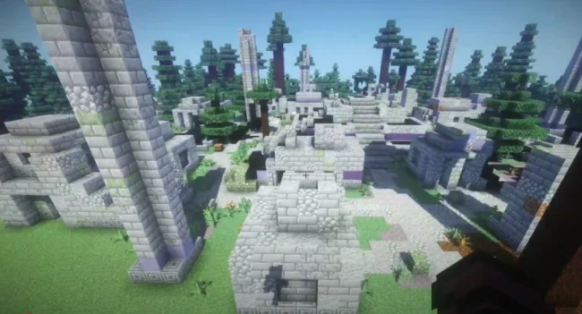 Новые структуры при генерации мира из мода The Ink Arena