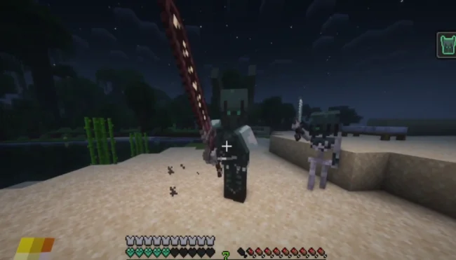 Бой против рыцаря клинка из мода Illager Revolution