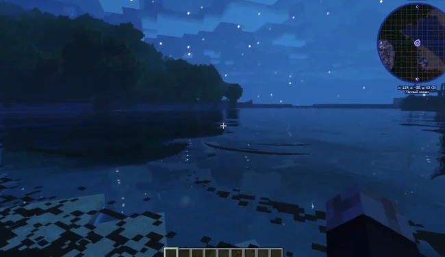 Волны из мода Coastal Waves ночью