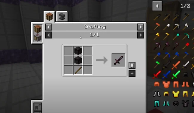 Крафт на новый меч из мода Exclusive Weapons, Armor and Tools