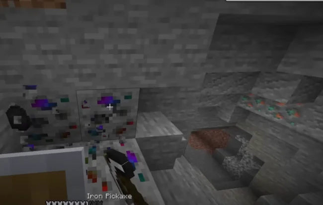 Процесс добычи новой руды из мода SuperOreBlock