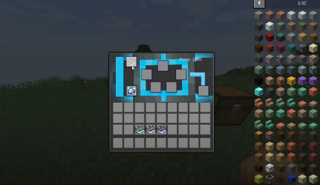 Меню наковальни из мода Feywild