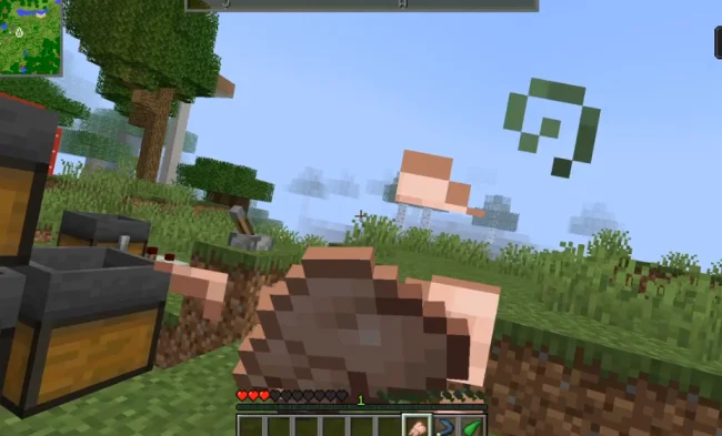 Процесс употребления мяса попугая из мода Drop the Meat