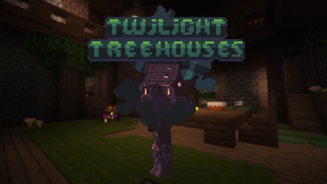 Мод на структуры для Майнкрафт 1.21.4 / 1.20.1 (Twilight Treehouses)