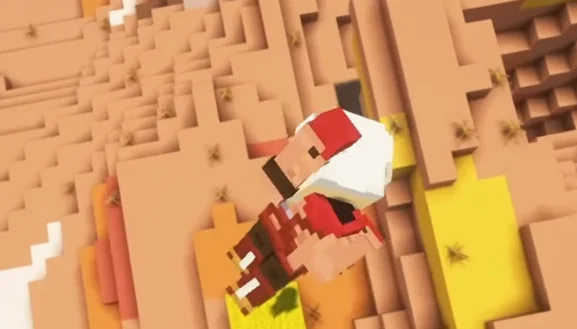 Новая анимация падения из мода JumpAnimation