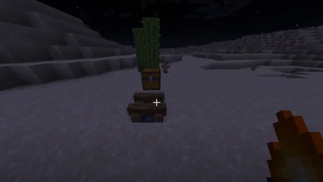 Новый блок из мода Unlit Campfire