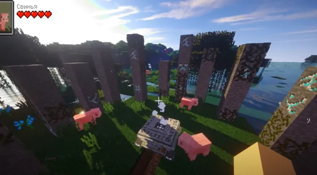 Процесс создания болотного талисмана из мода The Betweenlands