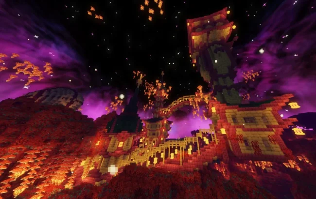 Мод на структуры для Майнкрафт 1.21.3 / 1.20.4 (Better End Cities Better End)