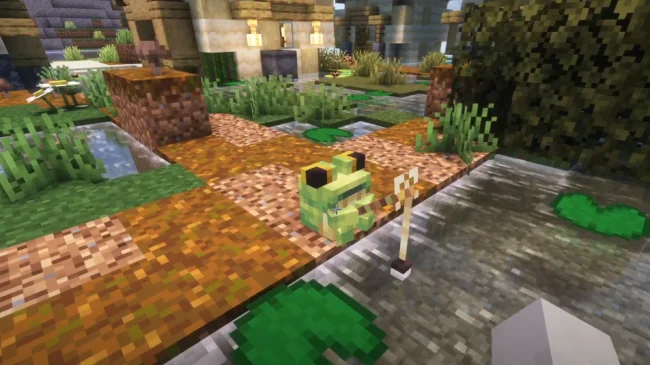 Лягушка с удочкой из мода Useful Ribbits