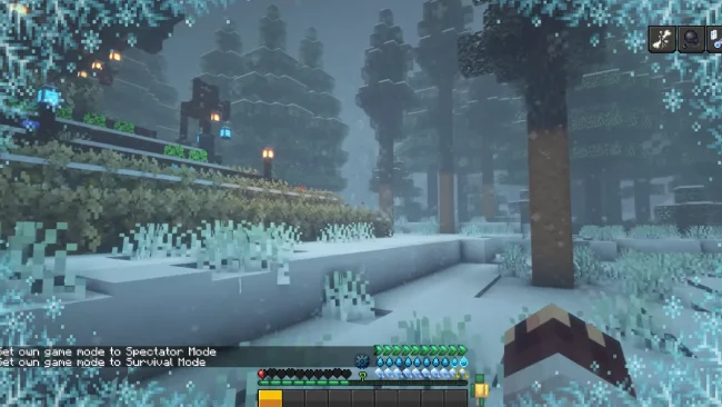 Замороженный экран из мода Legendary Survival Overhaul