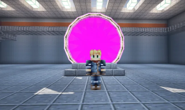 Портал из мода Create Teleporters