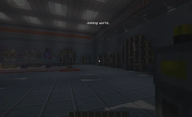 Процесс телепорта из мода Create Teleporters