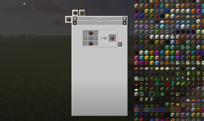 Крафт на предмет из мода Create Fluid