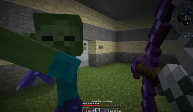 Процесс боя с новым луком из мода Tinkers Katanas