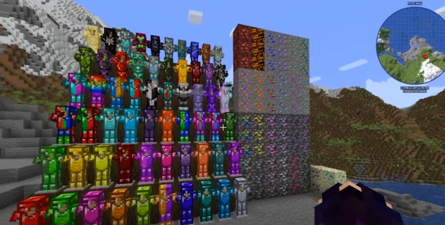 Новые блоки руды из мода Crystalcraft Unlimited