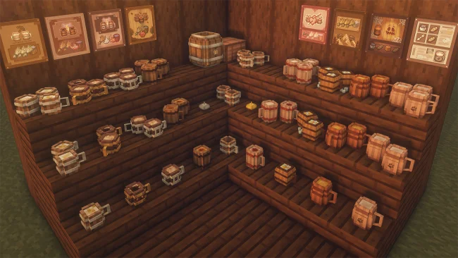 Мод на еду для Майнкрафт 1.21.1 / 1.20.1 (Drink Beer Refill)