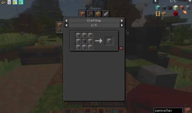 Крафт на блок из мода Alloy Smelter