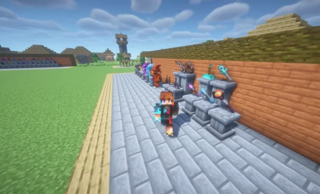 Новые оружия из мода Skill Tree RPG Series