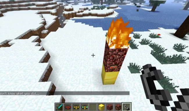 Процесс призыва херобрина из мода True Herobrine