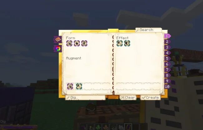 Новые заклинания из мода Reliquified Ars Nouveau