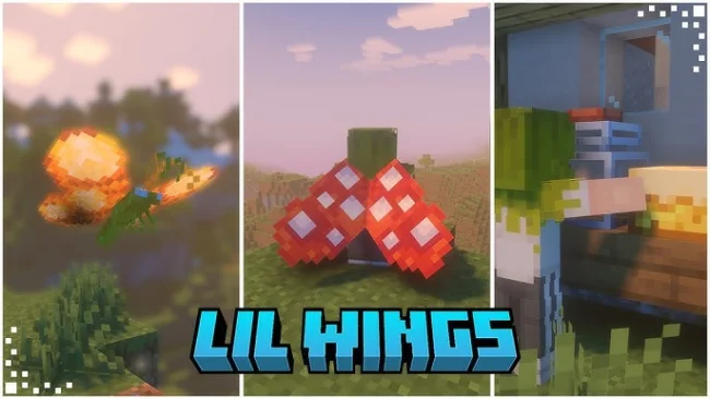 Мод на мобов для Майнкрафт 1.19.2 / 1.18.2 (Lil Wings)