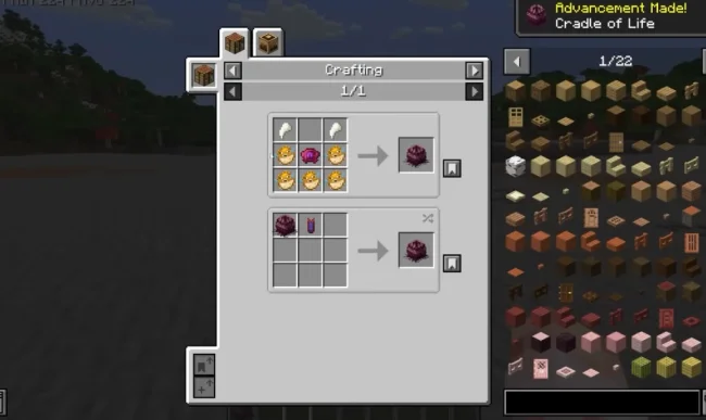 Крафт на блоки из мода Create Bio-Factory