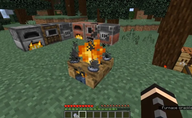 Костер из мода Brick Furnace