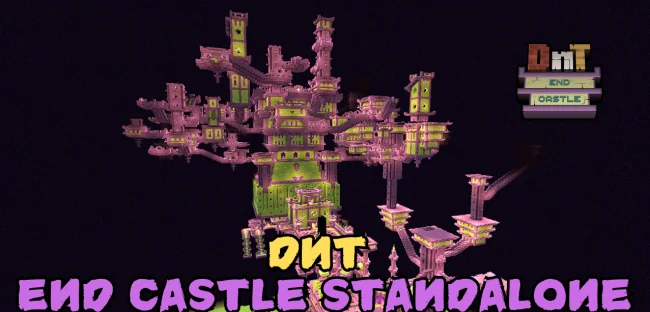Мод на структуры для Майнкрафт 1.21.8 (DnT End Castle Standalone)