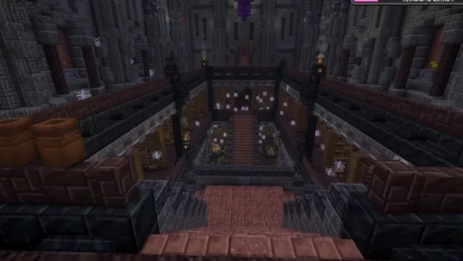 Внутренность постройки из мода DnT End Castle Standalone