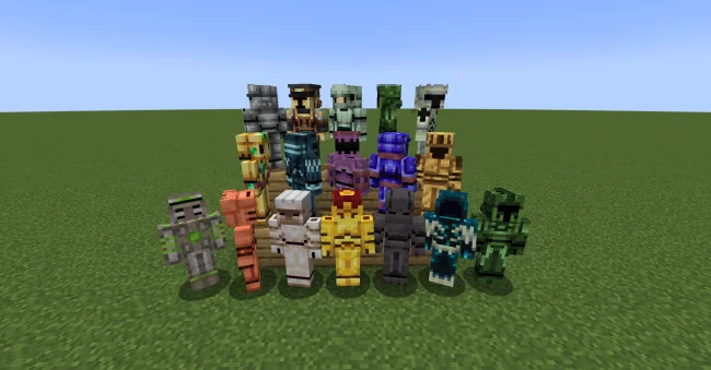 Мод на броню для Майнкрафт 1.21.1 / 1.20.1 (Modular Golems)