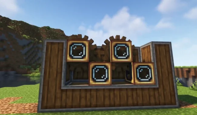 Постройка из мода Create Crystal Clear