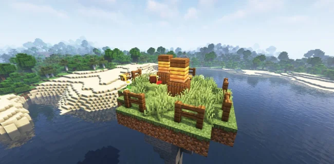 Мод на постройки для Майнкрафт 1.20.1 / 1.19.4 (Sky Structures)