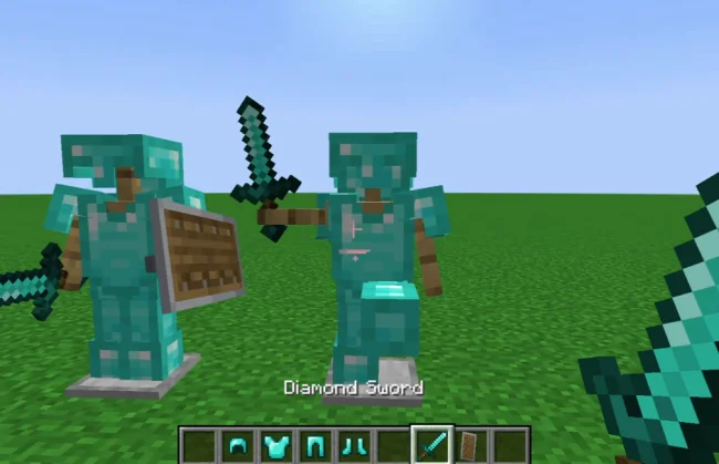 Возможность примерить оружие на манекен из мода Armor Stand Arms