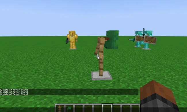 Манекены из мода Armor Stand Arms в разных позах