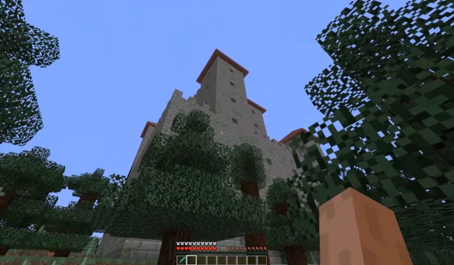 Замок из мода Castle Dungeons