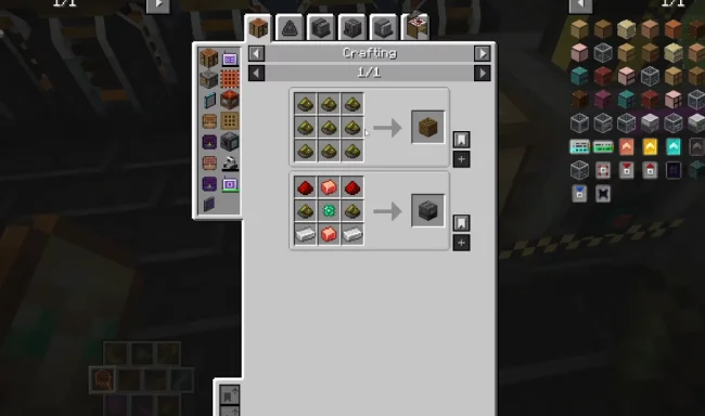 Крафт на предметы из мода Mekanism Lasers