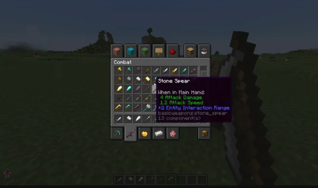 Все виды оружия из мода Basic Weapons