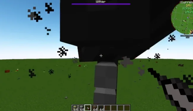 Процесс боя с новым иссушителем из мода WitherCrumbs