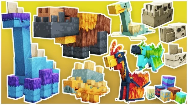 Мод на мобов для Майнкрафт 1.21.1 / 1.20.4 (Wans Ancient Beasts)