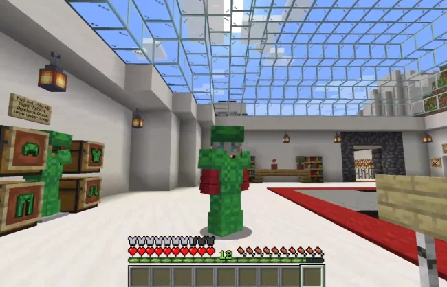 Персонаж в новой броне из мода Turtle Armor