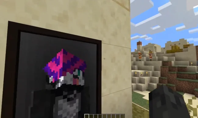 Отражение персонажа в зеркале из мода The Magic Mirror