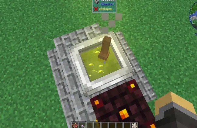 Процесс варки зелья из мода Eidolon