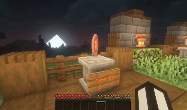 Медная монета из мода Magic Coins