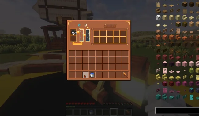 Меню механизма из мода Rustic Engineer