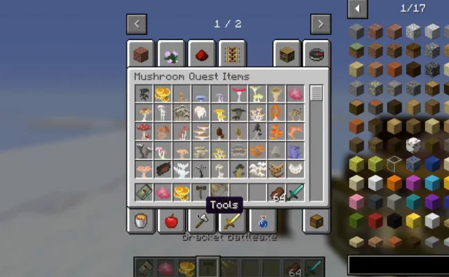 Все предметы из мода Mushroom Quest
