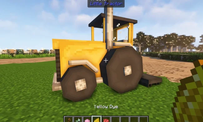 Процесс перекраски трактора из мода Little Tractor