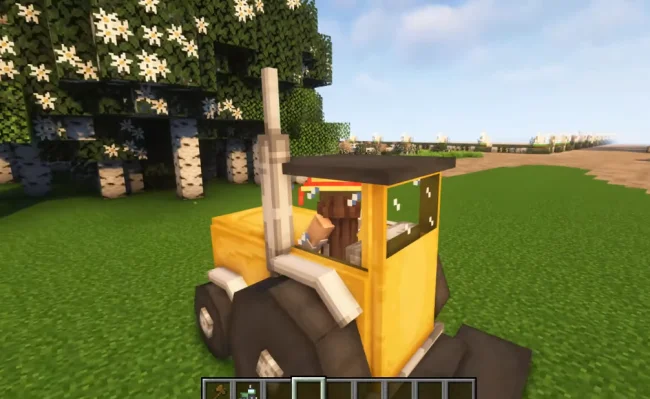 Процесс поездки на тракторе из мода Little Tractor