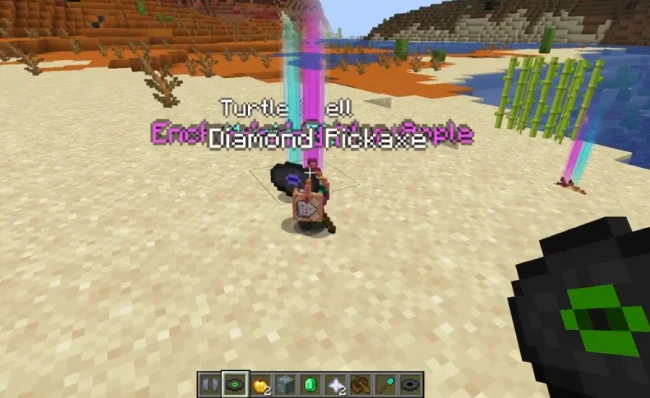 Груда подсвеченных предметов из мода Loot Beams Up