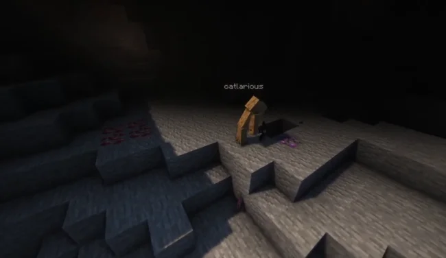 Процесс добычи новых блоков из мода Mythic Metals Decorations